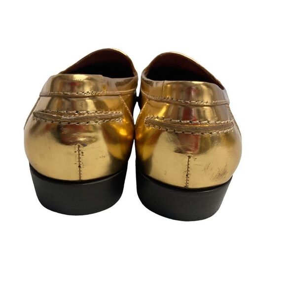 KATE SPADE Women’s Gold Metallic Loafers Flats Size 6M - Picture 2 of 11